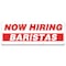 Signmission Now Hiring Baristas Banner Apply Inside Accepting Application Single Sided B-96-30201 - alternate 1